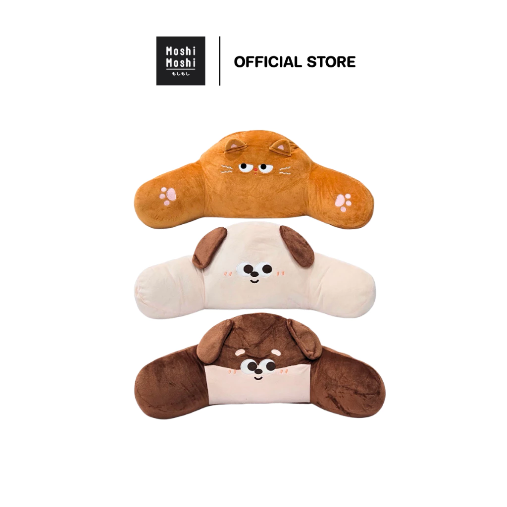 Moshi Moshi เบาะรองหลัง หมอนรองหลัง หมอนอิงตุ๊กตา หมอนอิงลายสัตว์ รุ่น 8100050308-50313