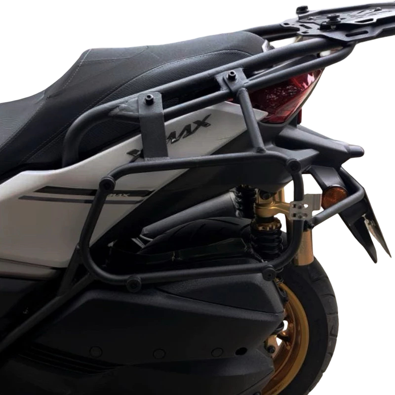 แร็คท้าย แร็คข้าง XMAX งานคัสตอมเหล็กหนา รับประกัน 6 เดือน | KMO RACK BAR CUSTOM