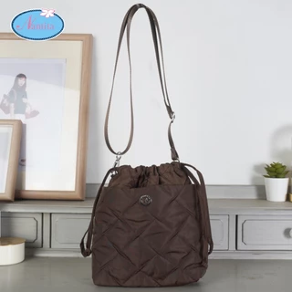 Nantita Diamond Mini Bucket Bag กระเป๋าถุงปากรูด พร้อมสายคอสบอดี้ DA002