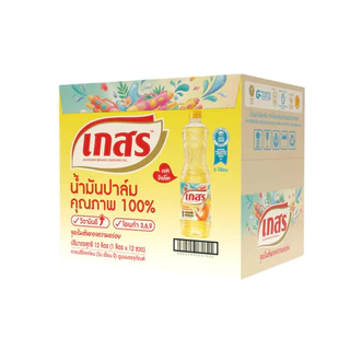เกสร น้ำมันปาล์ม 1 ลิตร (12 ขวด/ลัง)