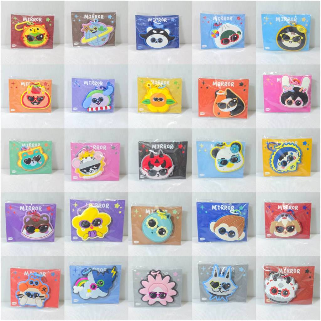 พร้อมส่ง> กระจก GMMTY FANDOM CHARACTER MIRROR KEYCHAIN #Polcasan #Permpoon #Tomafox #Avocean #Domiia #Wesley #Jummo #Any