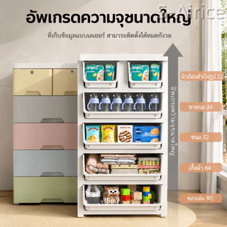 S-Airiceลิ้นชักใส่เสื้อผ้า ลิ้นชักเก็บของ 78cm ตู้เสื้อผ้าตู้เก็บของแบบหลายชั้น เพิ่มหนาตู้ลิ้นชักพลาสติก ลิ้นชักพลาสติก