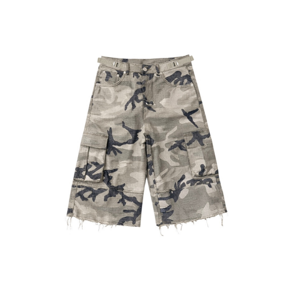 [PRE-ORDER] UTM014 ASH BROWN CAMO JORTS กางเกงทหารขาสั้น สีแฮชบราวน์