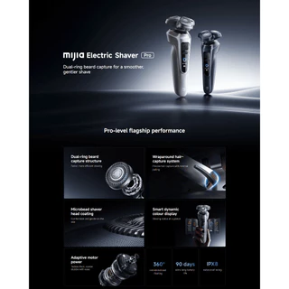 🆕Xiaomi Mijia Electric Shaver Pro ที่โกนหนวด โกนหนวด | IPX8 กันน้ำ | หัวลอย 360° ทุกทิศทาง | ใช้งานได้นานถึง 90 วัน