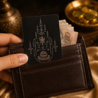 [พร้อมส่ง] แผ่นยันต์มงคล เสริมเมตตามหาเสน่ห์ โชคลาภ การเงิน ยันต์คู่รัก มหาโชค พกติดกระเป๋าสตางค์