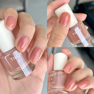 Tindy ยาทาเล็บ โทนเรียบหรู ดูดี เนื้อสีเงาดั่งเจล ไม่ต้องอบ สีทาเล็บ สีสวย แห้งไว 6ml