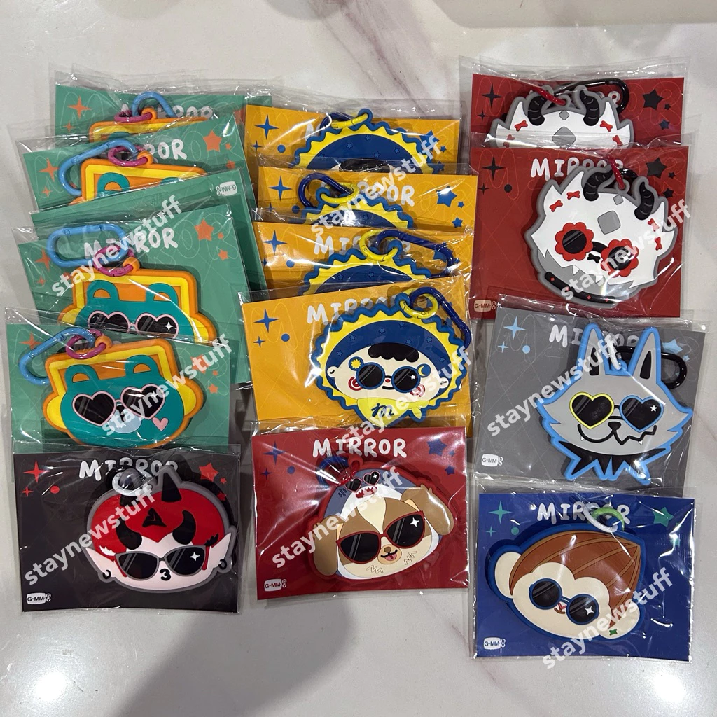 [พร้อมส่ง💙] พวงกุญแจกระจก GMM TV Fandom Character Mirror Keychain