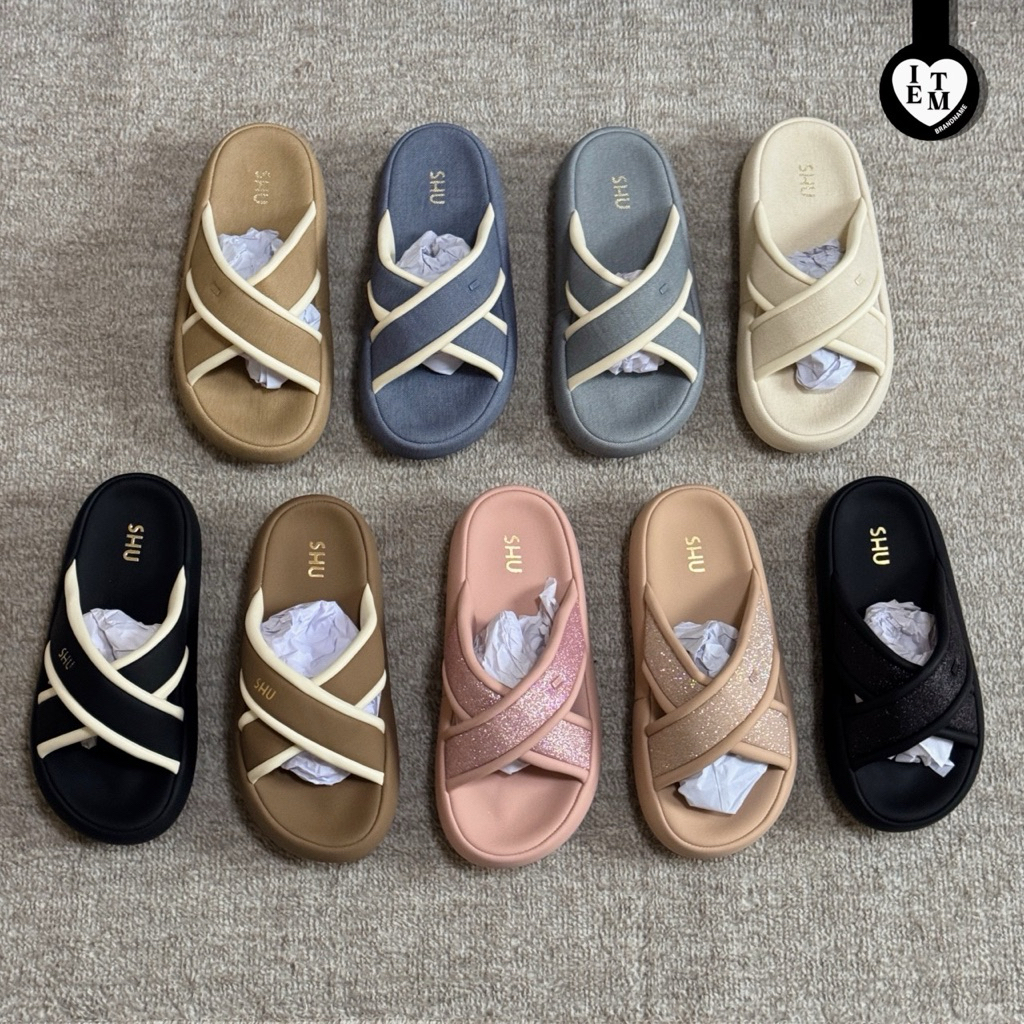 SHU | Marshmallow Cross 2” ของแท้ รองเท้าแตะแบบสวม