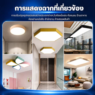 แผงไฟเพดาน LED แม่เหล็ก 3 สี 28W 36W 48W 72W อะไหล่โคมซาลาเปา AC220-240V มอก. 1955-2551