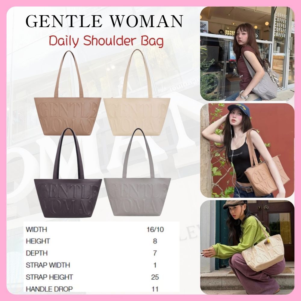 แท้ Gentlewoman Daily Shoulder Bag ปิดด้วยซิป กระเป๋า GW Daily Tote รุ่นปิดด้วยแม่เหล็ก พร้อมจัดส่ง