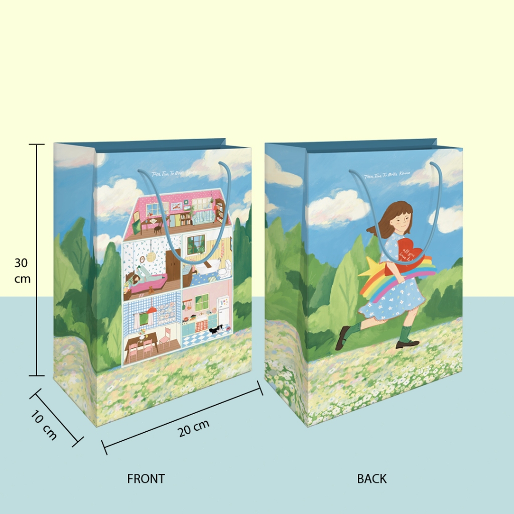 [Take Time To Make Kraam] Paper Bag ถุงกระดาษ ถุงของขวัญพิมพ์ลาย House of kraam