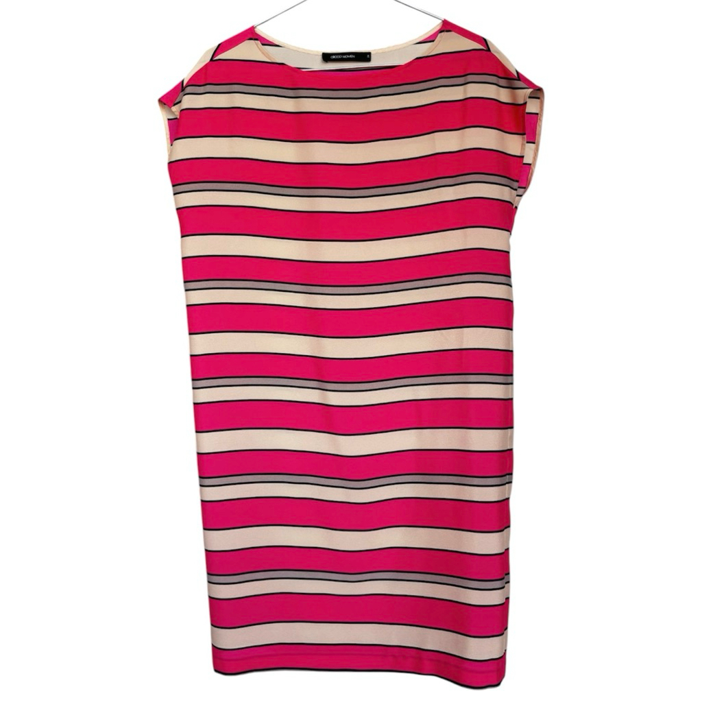 G2000 pink stripe dress เดรสทรงตรง
