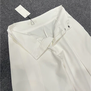 ZARA Balloon Trouers กางเกงผ้าคอตตอน เอวสูง (เหนือสะดือ) ผ้ายืด งานแท้