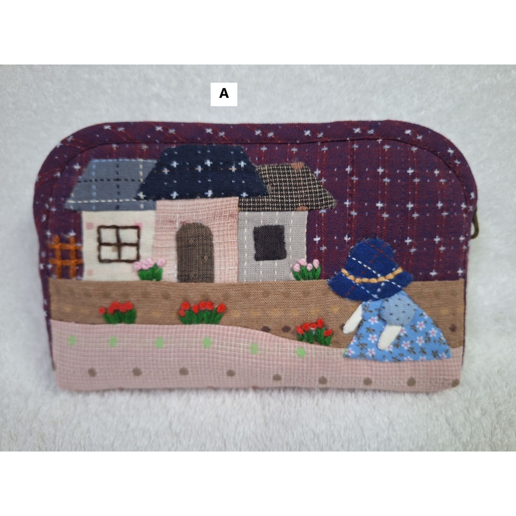 กระเป๋า 2 ซิป ใส่โทรศัพท์ Handmade แฮนด์เมด 8x4.7"