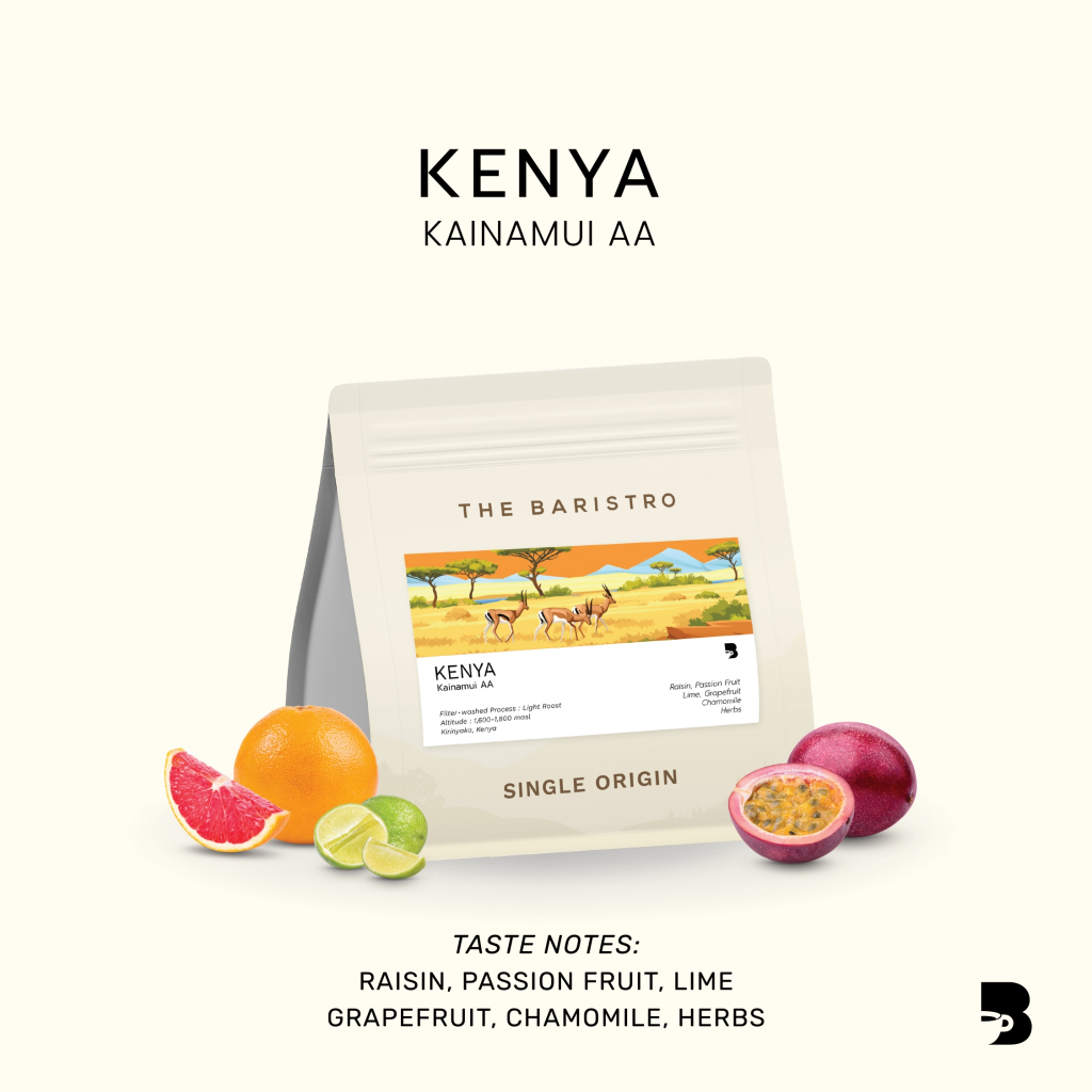 เมล็ดกาแฟ คั่วอ่อน - Kenya Kainamui AA