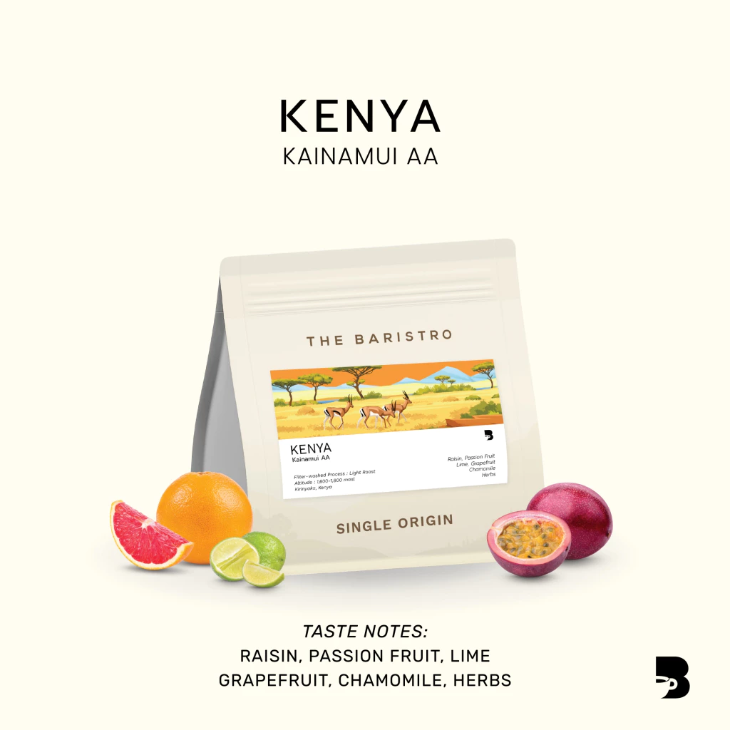 เมล็ดกาแฟ คั่วอ่อน - Kenya Kainamui AA