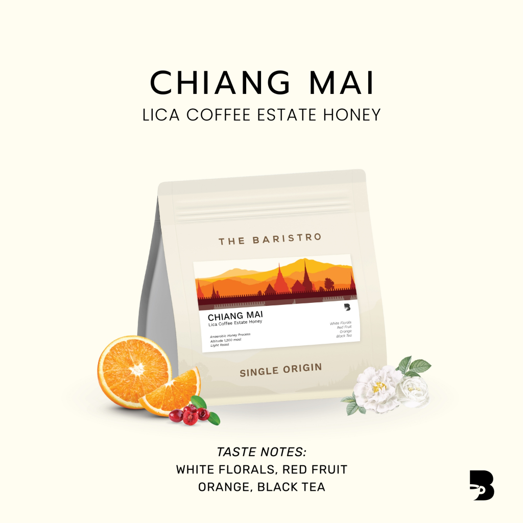 เมล็ดกาแฟ คั่วอ่อน - Chiang Mai Lica Coffee Estate Honey