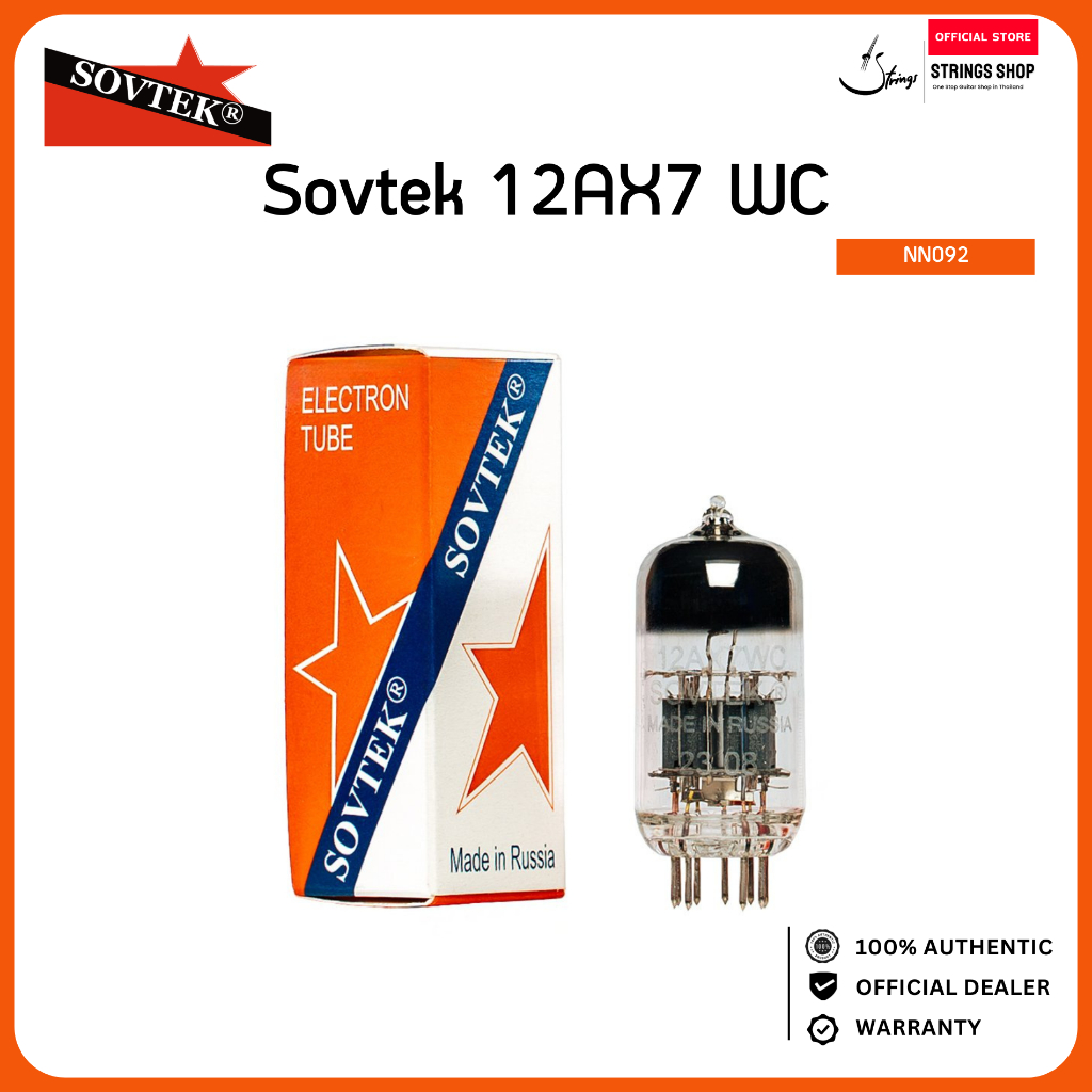 Sovtek 12AX7 WC 12AX7WC ECC83 หลอดปรีแอมป์กีตาร์ Dual Triode สำหรับ Tube Amp