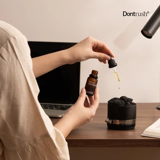 Dontrush หินหอมกระปุกหินภูเขาไฟพร้อมนํ้ามันหอมระเหย - "ROCKY" LAVA STONE DIFFUSER WITH ESSENTIAL OIL