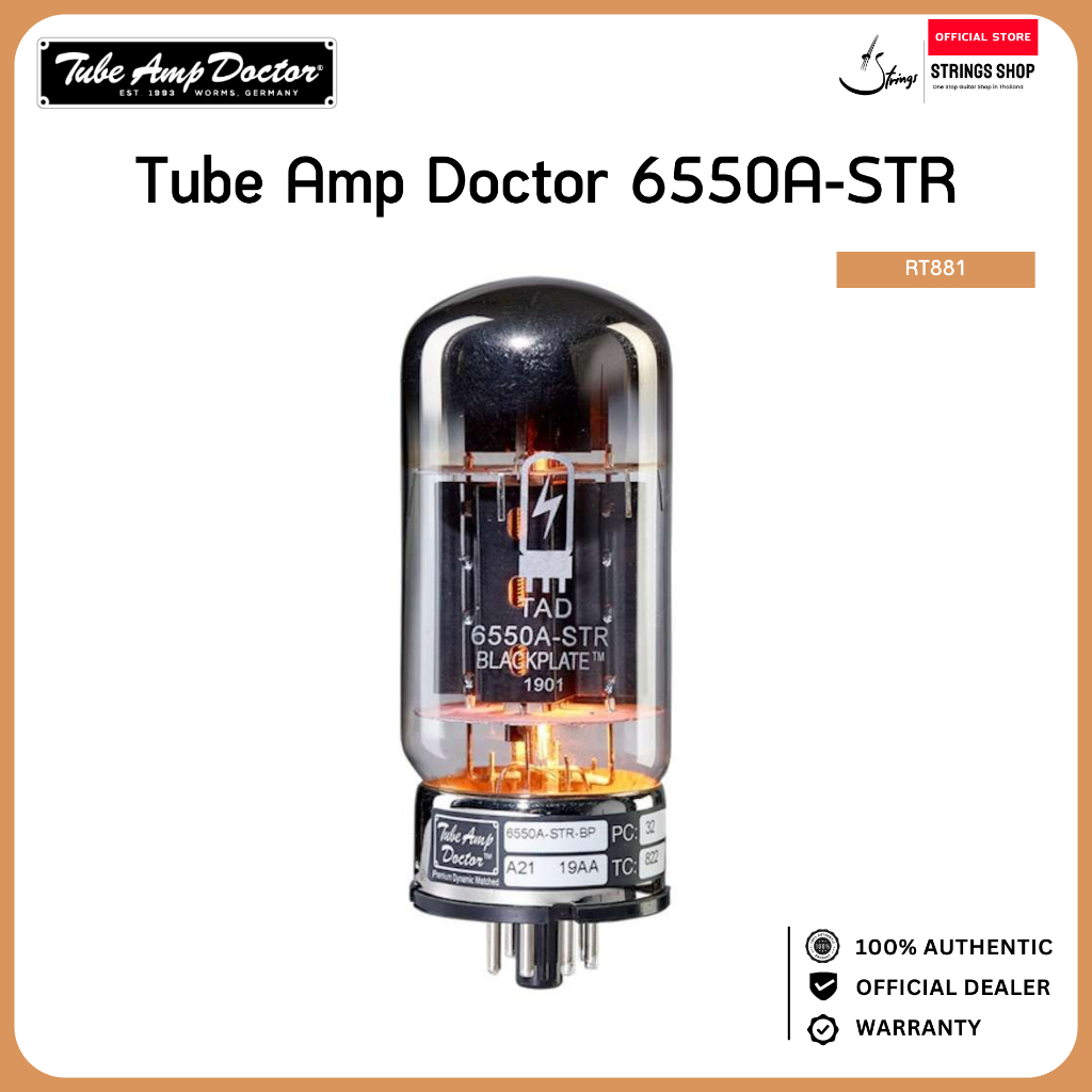 หลอดแอมป์ Tube Amp Doctor 6550A-STR REDBASE Premium Matched