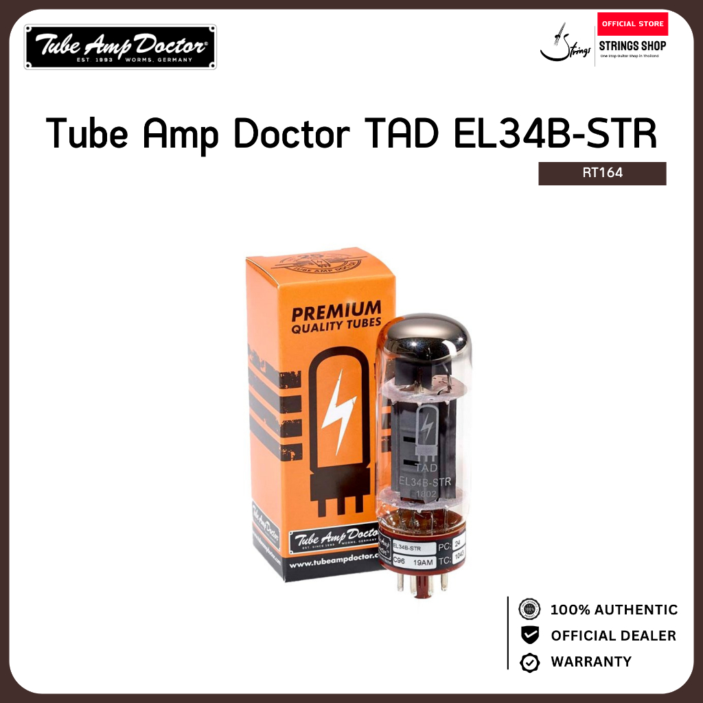 Tube Amp Doctor TAD EL34B-STR / EL34 / 6CA7 Power Tube หลอดเพาเวอร์แอมป์กีตาร์ British Tone