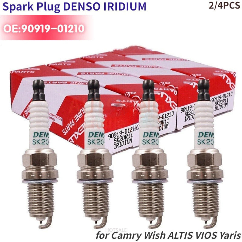 หัวเทียน DENSO IRIDIUM SK20R11 แท้ 4 ชิ้น สำหรับ TOYOTA ALTIS VIOS Yaris Camry Wish