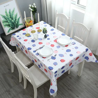 PEVA ผ้าปูโต๊ะ สี่เหลี่ยมผืนผ้า ผ้าปูโต๊ะแคมป์ปิ้ง （2 ขนาด:137x274cmสี่เหลี่ยมผืนผ้า/180x180cmสี่เหลี่ยมจัตุรัส）