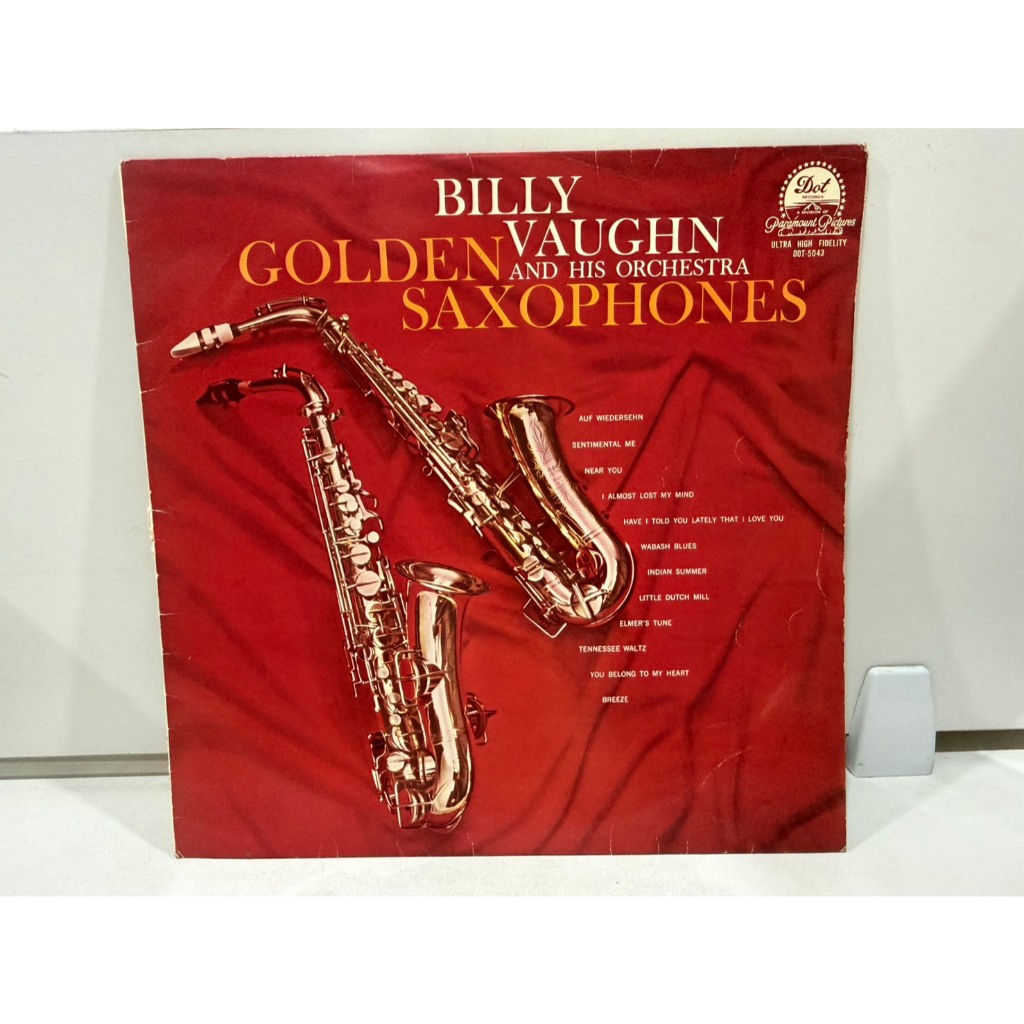 1LP Vinyl Records แผ่นเสียงไวนิล  Billy Vaughn Golden Saxophones Vinyl LP DOT Records   (H10D22)