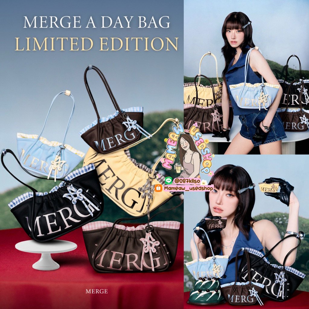 🍬🍪MERGE A DAY BAG Limited edition | Large Short,Size Mini Short Mini Outside❄️🍫