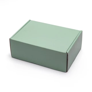 กล่องหูช้าง ไซส์ A,B สีเขียวพาสเทล Moss Green พัสดุ กล่องของขวัญ กล่องสินค้า กระดาษลูกฟูก