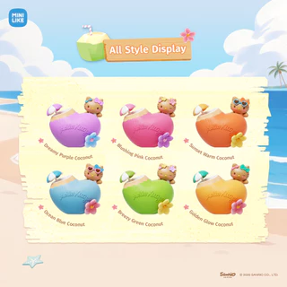 พร้อมส่ง🇹🇭 MTA. Hello Kitty Go To The Beach Light-up Toy blind box（กด6ชิ้น=1box）