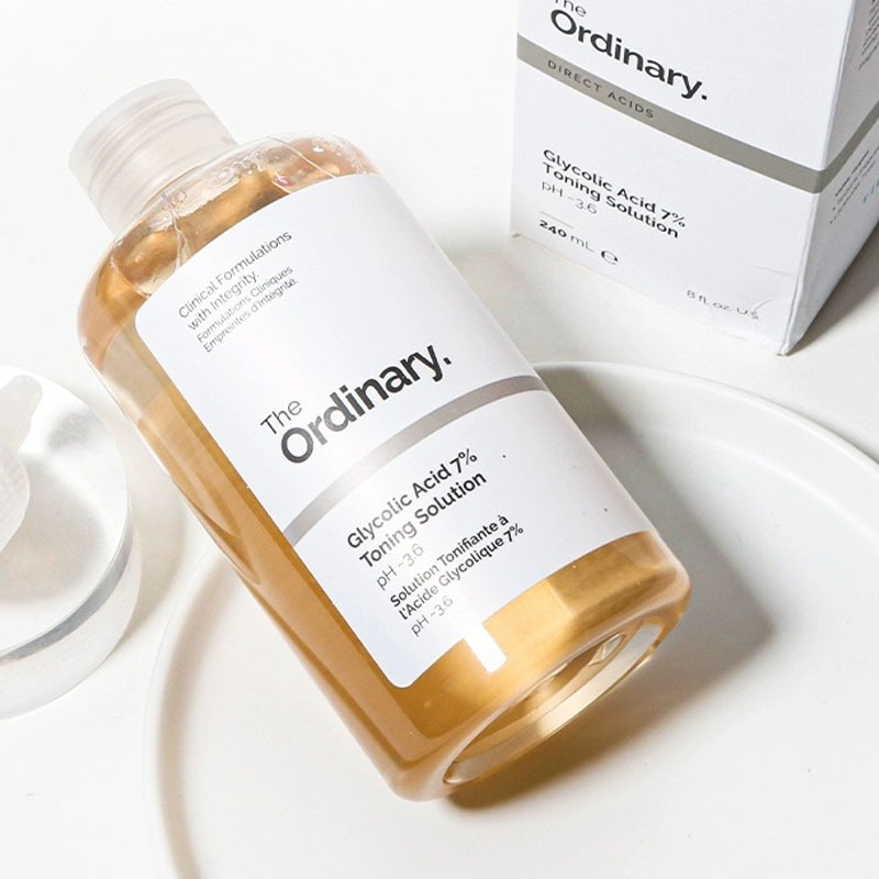 The Ordinary Glycolic Acid 7% Exfoliating Toner - 240mL | โทนเนอร์ผลัดเซลล์ผิว ผิวเรียบเนียน กระจ่างใส สีผิวสม่ำเสมอ