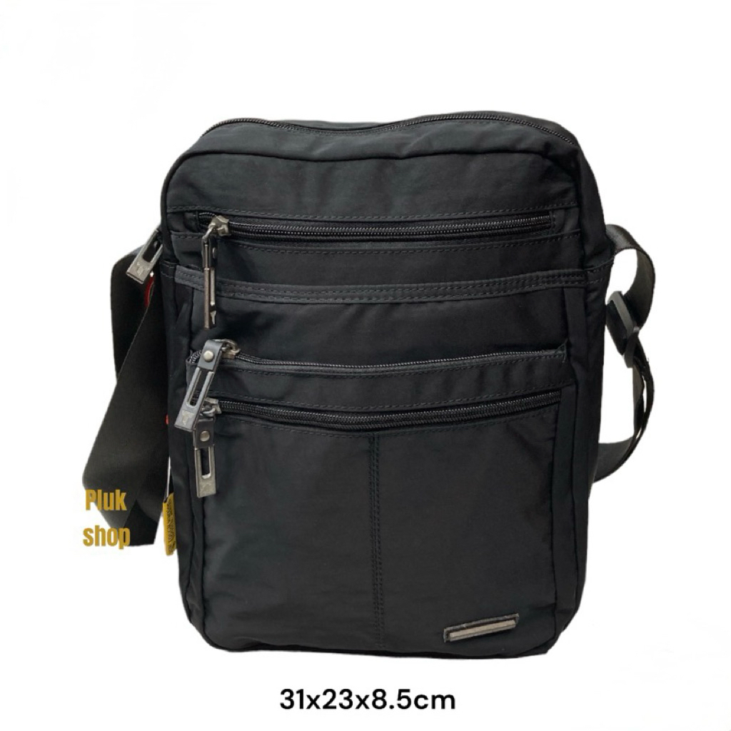กระเป๋าสะพายข้างทรงตั้ง TOUGH แท้ รหัส F9028# ผ้าไนลอน ผ้า2ชั้น ขนาด 31x23x8.5cm สำหรับทุกเพศทุกวัย