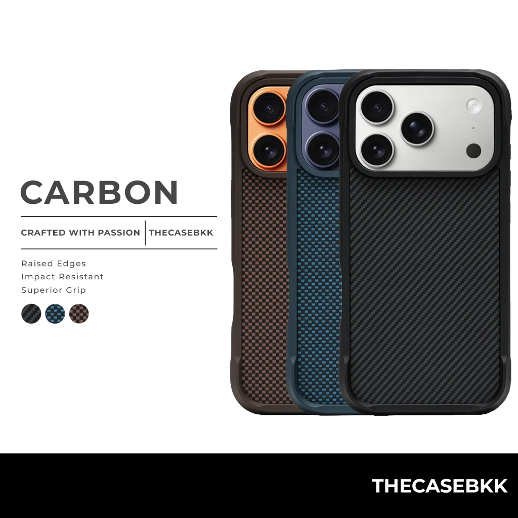 Carbon Design เคสไอโฟน THECASEBKK เคสกันกระแทก คาร์บอนไฟเบอร์ iPhone Case