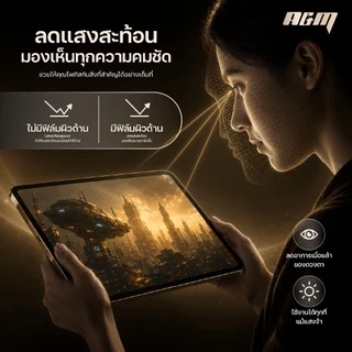 A&M ฟิล์มด้าน ฟิล์มกระจก iPad air8 gen11 gen12 กันลายนิ้วมือ pro11 2025 กันรอยขีดข่วน พรีเมี่ยมair 7 6 gen10 gen9 film