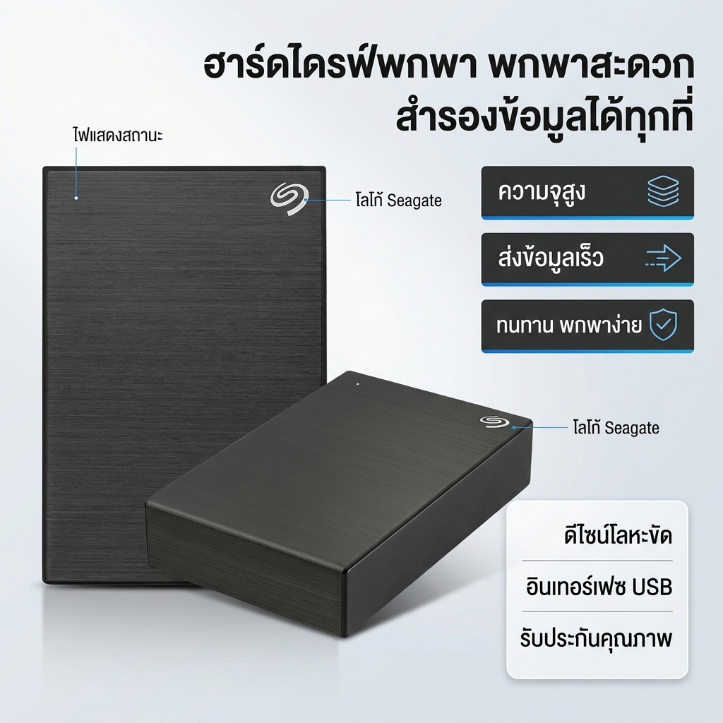 【COD】Seagate 2TB One Touch with Password 2.5" USB 3.0 External Harddisk(STKY2000400)