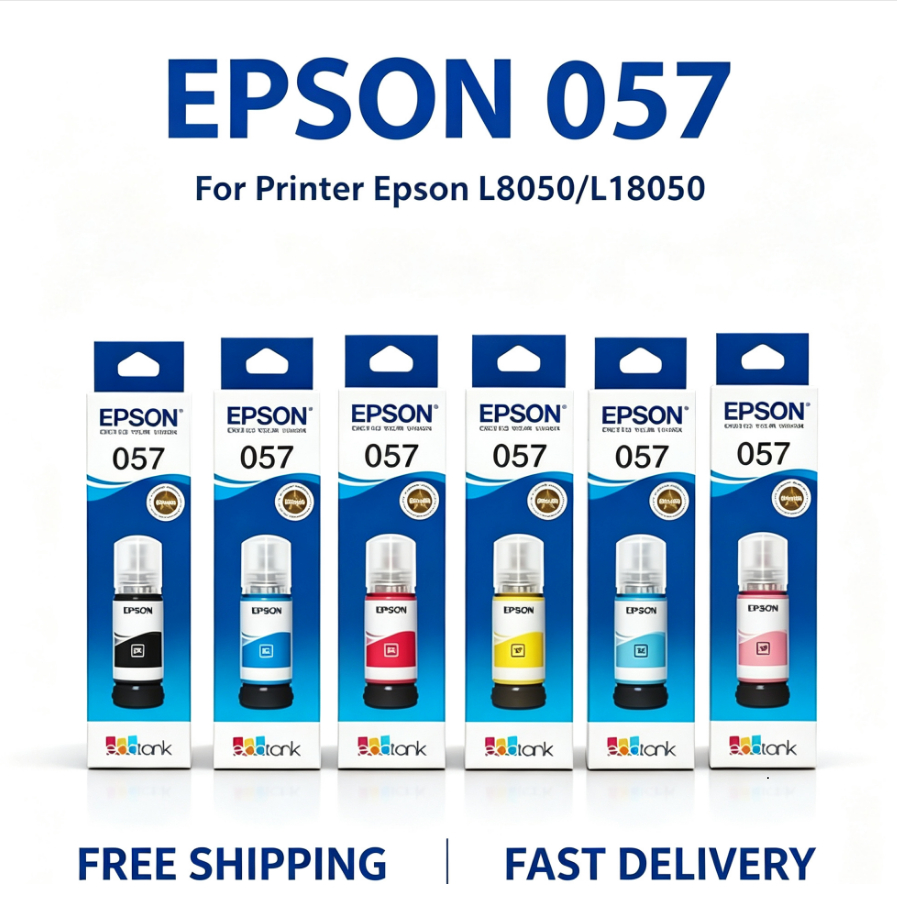 หมึก Epson 057 เลือกสีได้ 6 เฉด BK/C/M/Y/LC/LM หมึกเติมรูปภาพคุณภาพสูง L8050 L18050