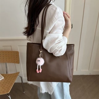 🔥พร้อมส่ง กระเป๋าโท้ทหนัง PU กระเป๋าทำงาน ใส่โน๊ตบุ๊คได้ จุของได้เยอะ สไตล์เกาหลี มินิมอล ใช้ทำงาน เรียน เที่ยว