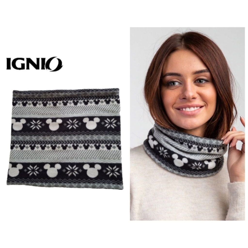 Ignio 💯 ผ้าพันคอแบบสวมผ้าฟรีซ สภาพดี