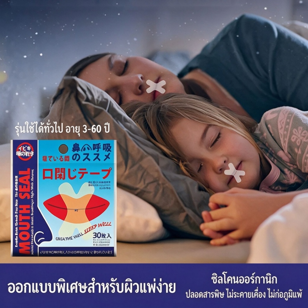30 ชิ้น / เซต แผ่นแปะหายใจปาก จมูกหายใจปรับปรุงหยุดกรนปากหายใจ Patch Mouth Sleep Band ป้องกันการนอนกรน