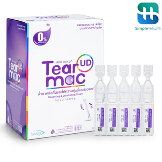 Simple Healthcare น้ำตาเทียม Tear Mac UD เพิ่มความชุ่มชื้น ลดการระคายเคือง 30 หลอด 0.5ml