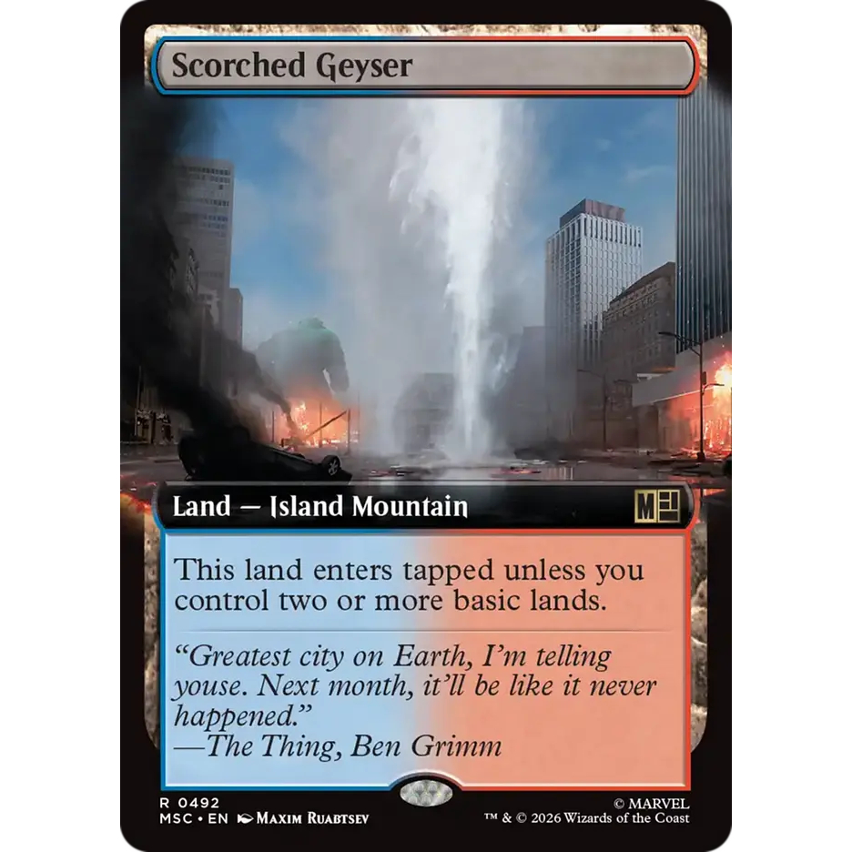 [Marvel Super Heroes Commander] - (MSC) - [Scorched Geyser] - (R) - [2026]