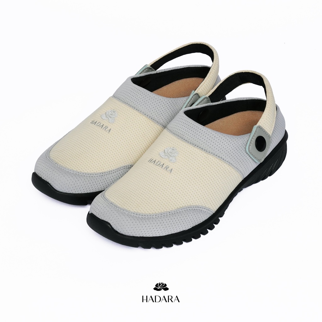 [ลดสูงสุด 2000 ทักแชทรับโค้ด] Hadara Airwalk 14 รองเท้าเพื่อสุขภาพ หน้ากว้าง ใส่สบาย Two Tone สาย Strap ปรับได้ 2 ลุค
