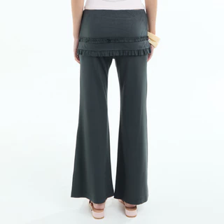 Bemingpants090(XS-4XL)-Capfy Pants - กางเกงดีไซน์เลเยอร์ระบาย ช่วงเอวเป็นยางยืดใส่สบาย