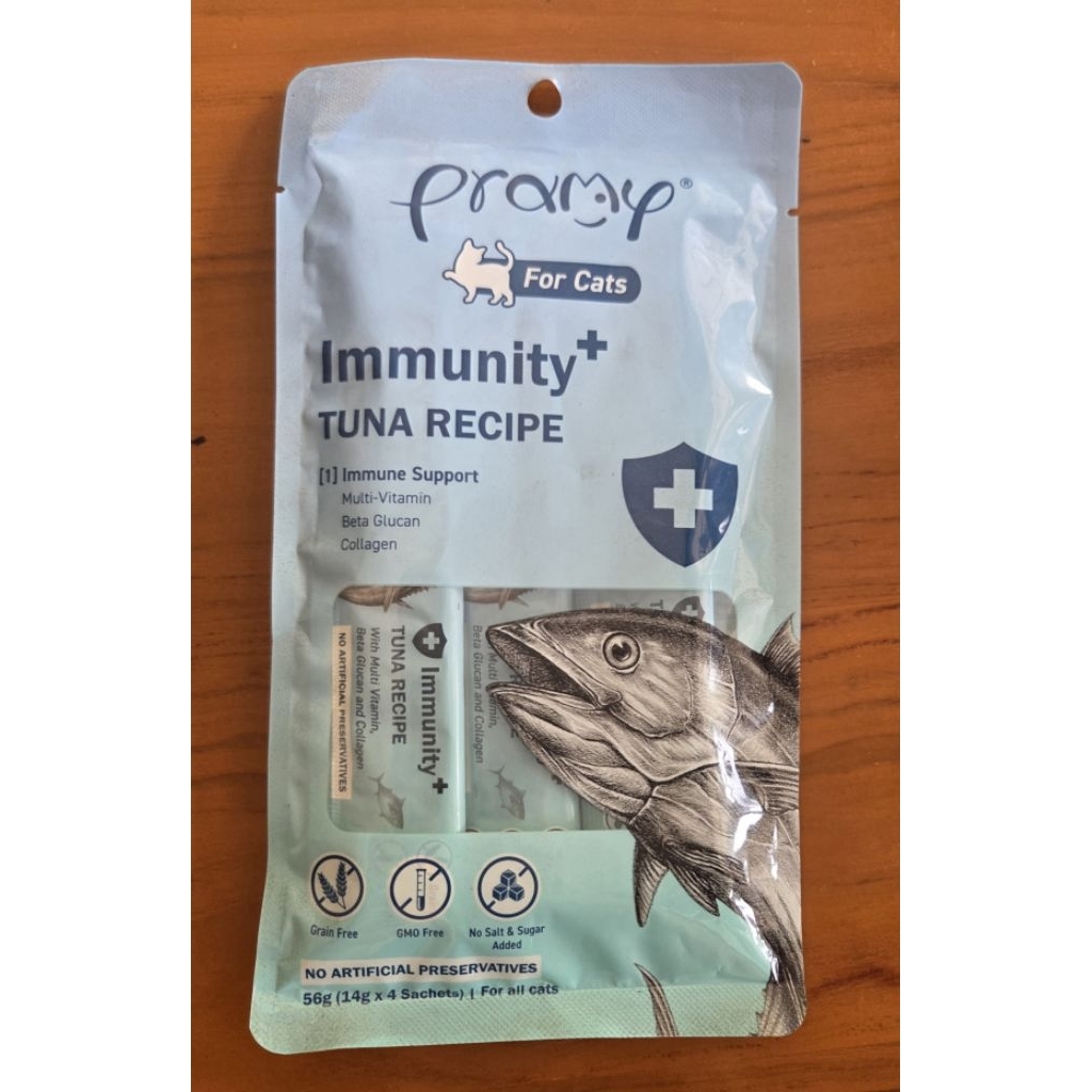 ขนมแมวเลีย Pramy Immunity Tuna Recipe