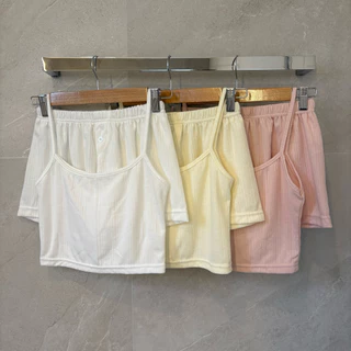 เสื้อสายเดี่ยวผ้าฉลุ อก28“-34”