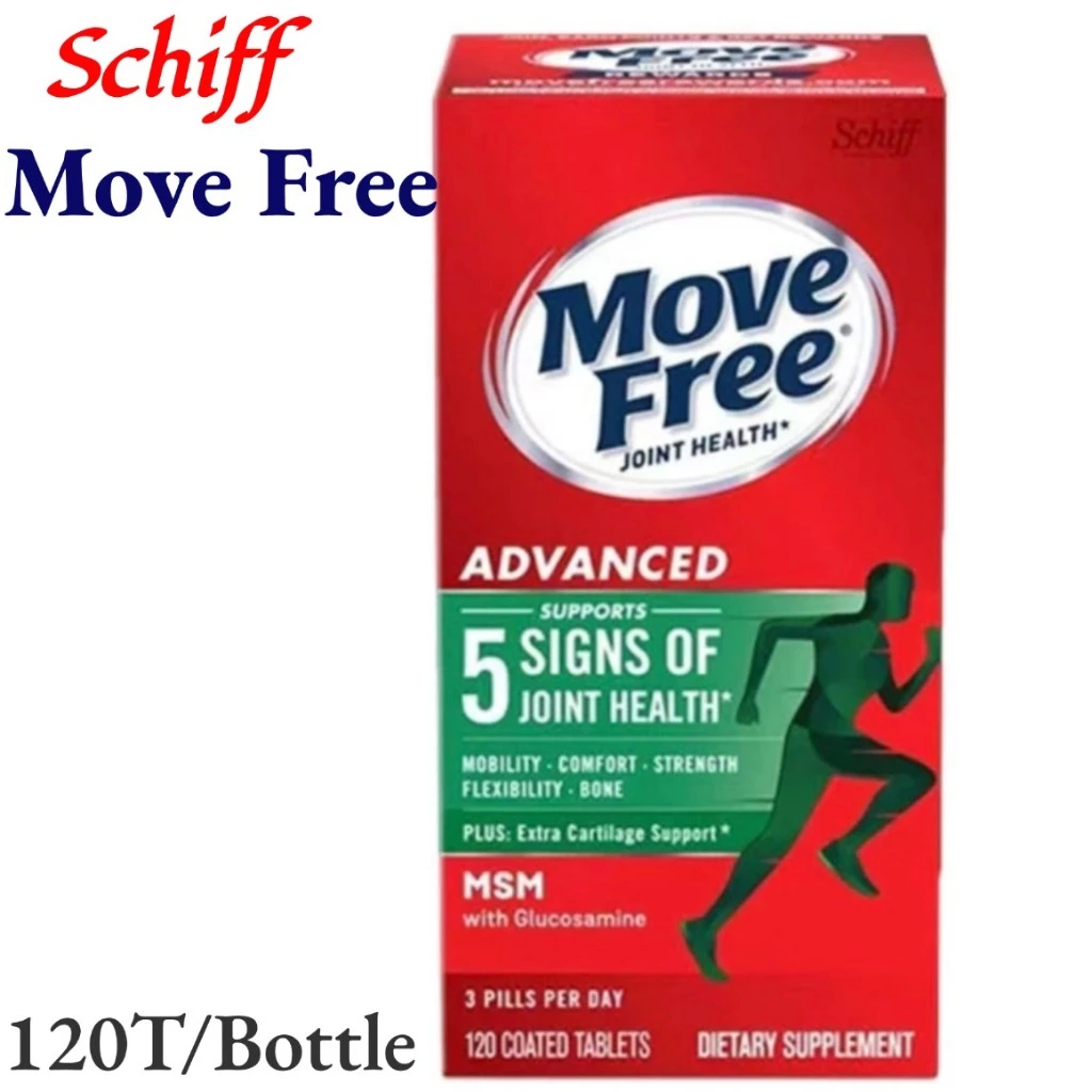 ðEXP:2027ðSchiff Move Free Advanced Plus MSM with Glucosamine Chondroitin 120Tablets āļāļģāļĢāļļāļāļāļĢāļ°āļāļđāļāļāđāļāđāļāđāļē