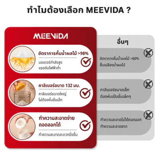 MEEVIDA เครื่องปั่นน้ำผลไม้ เครื่องแยกกากน้ำผลไม้ อเนกประสงค์ ไม่ต้องใช้ตัวกรอง ไร้สาย