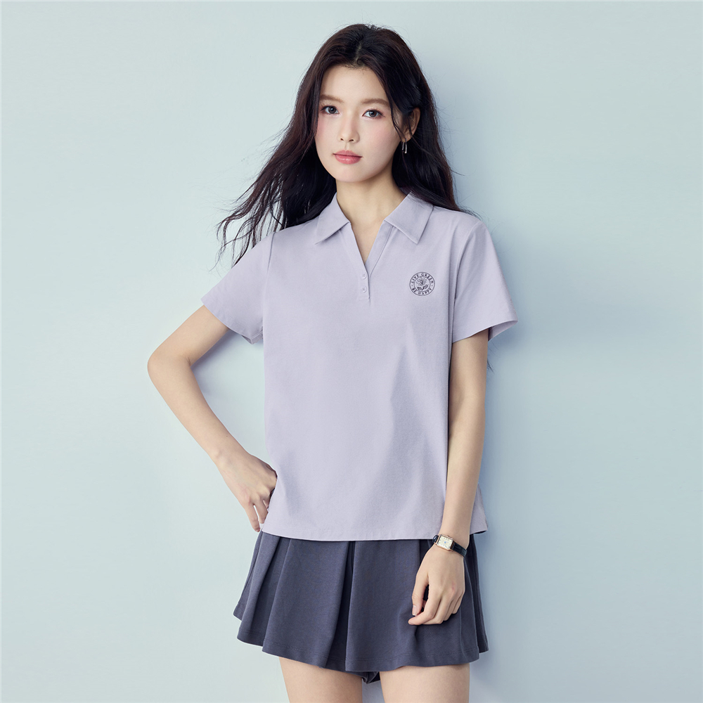 GIORDANO (Online Exclusive) เสื้อโปโลผู้หญิง Women's Cool-touch Antibacterial Polo 13316231
