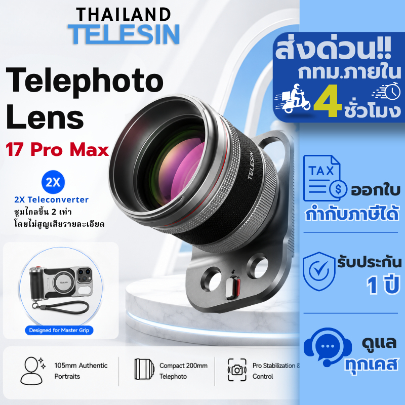 Telesin 17 Pro Max Master Portrait Lens Grip Kit